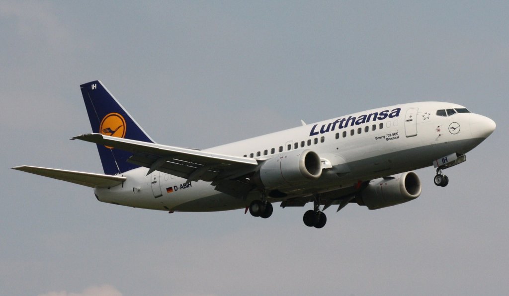 Lufthansa,D-ABIH,(c/n 24821),Boeing 737-530,20.04.2012,HAM-EDDH,Hamburg,Germany