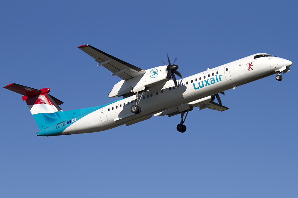 Luxair, LX-LGC, deHavilland, DHC-8Q-402, 10.10.2010, LUX, Luxembourg, Luxembourg 




