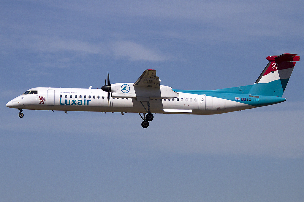Luxair, LX-LGD, Bombardier, DHC-8-402Q Dash 8, 14.09.2012, BCN, Barcelona, Spain





