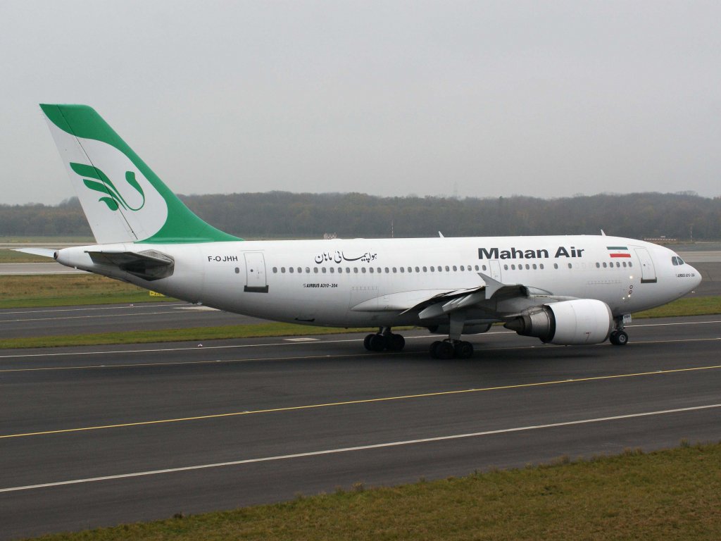 Mahan Air, F-OJHH, Airbus A 310-300 ET, 13.11.2011, DUS-EDDL, Dsseldorf, Germany 