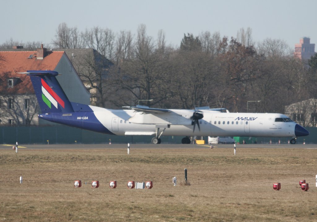Malev De Havilland Canada DHC-8-402Q HA-LQA am 06.03.2011 auf dem Flughafen Berlin-Tegel