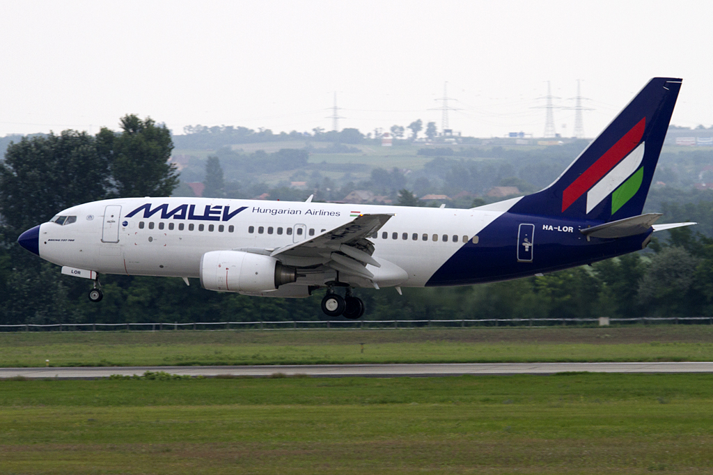 Malev, HA-LOR, Boeing, B737-7Q8, 06.08.2010, BUD, Budapest, Hungary 


