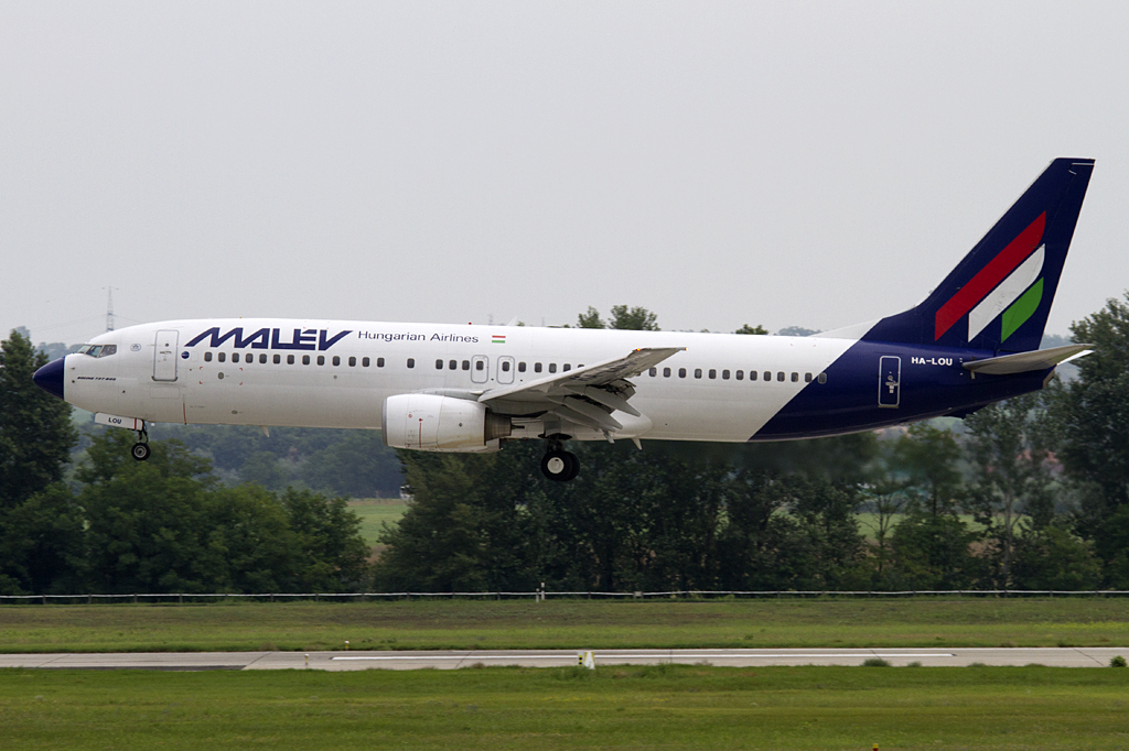 Malev, HA-LOU, Boeing, B737-8Q8, 06.08.2010, BUD, Budapest, Hungary 
