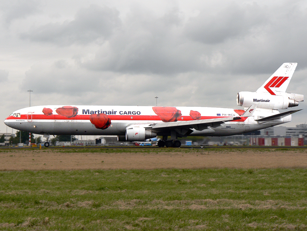 Martin Air Cargo MD-11F PH-MCU beim Takeoff auf 18C in AMS / EHAM / Amsterdam am 12.07.2007