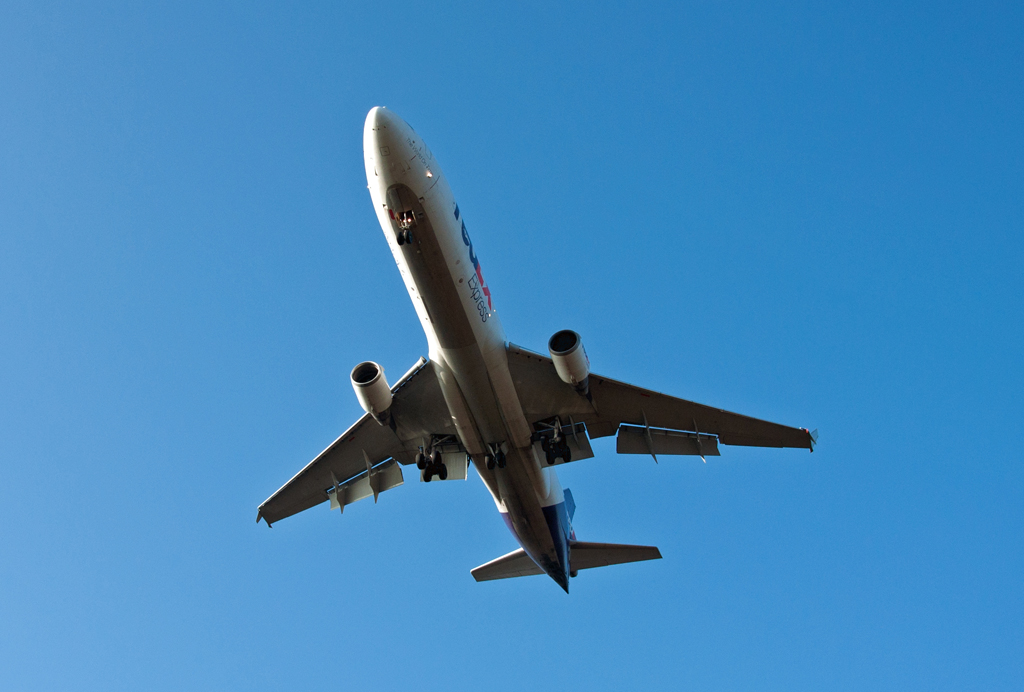 MD-11F der FedExpress beim Anflug auf Kln-Bonn - 12.11.2011