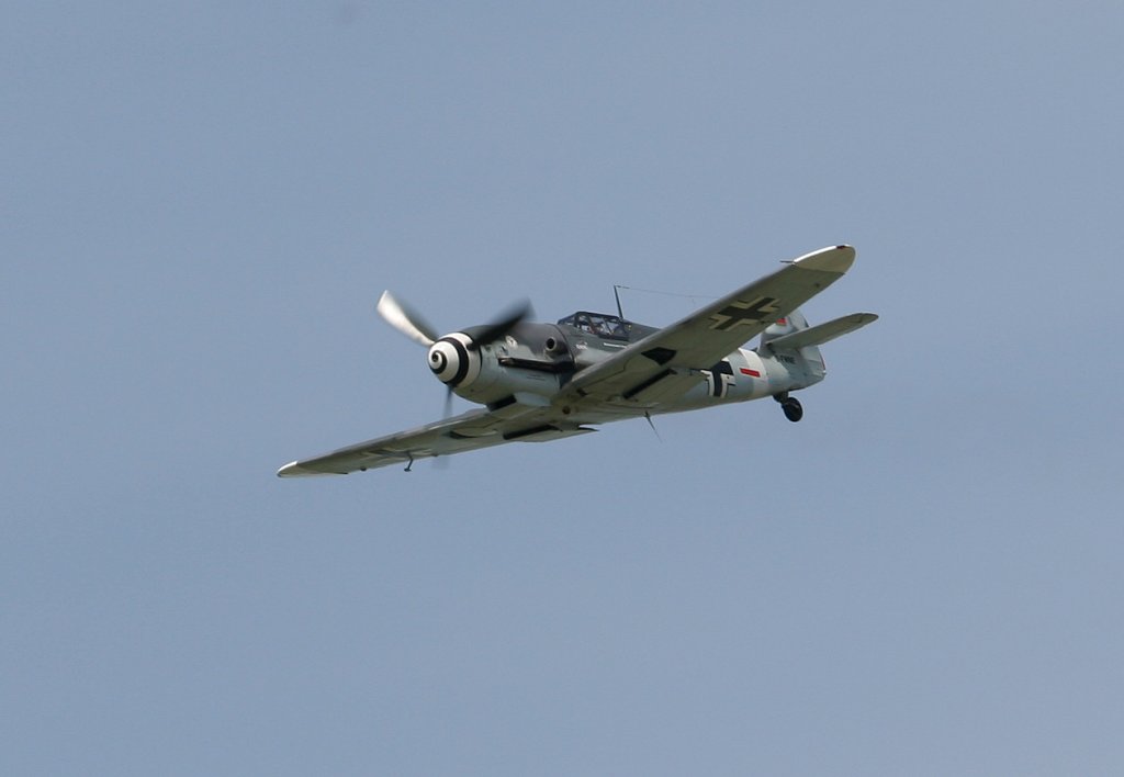 Messerschmitt Air Company BF-109G (Me-109) D-FWME bei der Flugvorfhrung auf der ILA in Berlin-Schnefeld am 09.06.2010