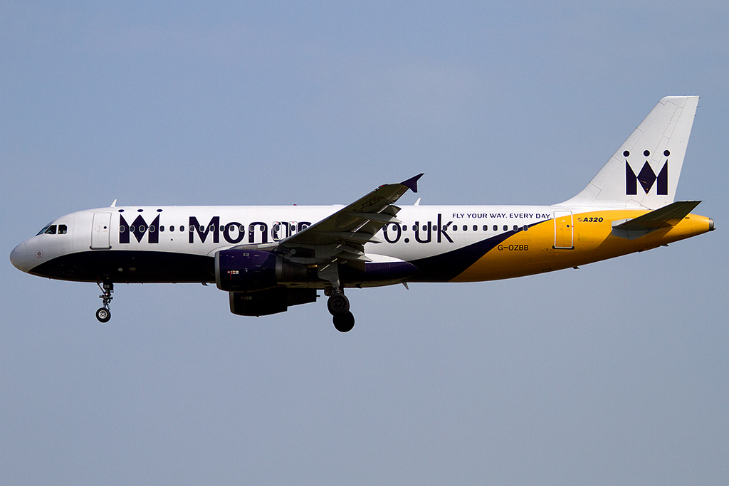 Monarch Airlines, G-OZBB, Airbus, A320-212, 12.05.2012, BCN, Barcelona, Spain




