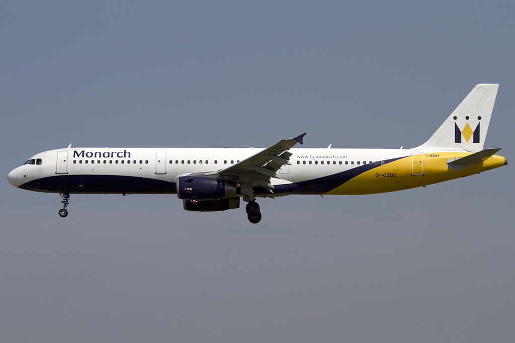 Monarch Airlines, G-OZBE, Airbus, A321-231, 16.06.2011, BCN, Barcelona, Spain




