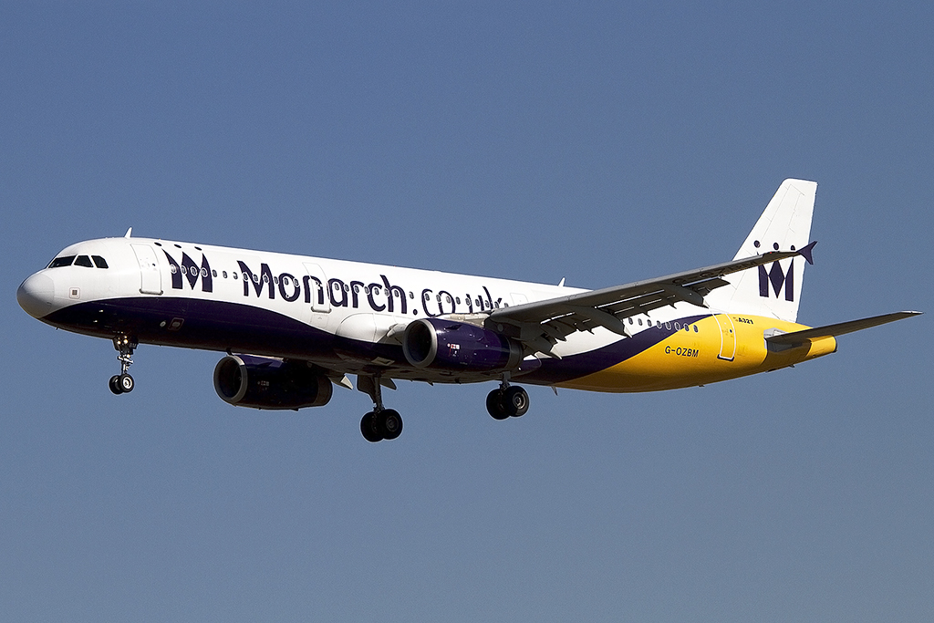 Monarch Airlines, G-OZBM, Airbus, A321-231, 14.09.2012, BCN, Barcelona, Spain 






