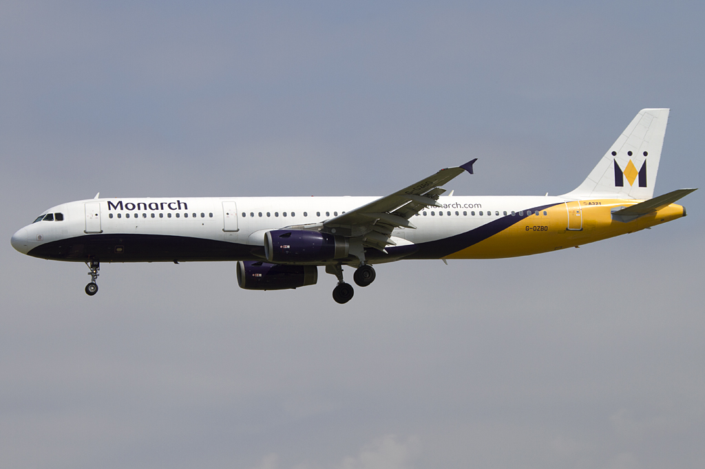 Monarch Airlines, G-OZBO, Airbus, A321-231 18.06.2011, BCN, Barcelona, Spain 





