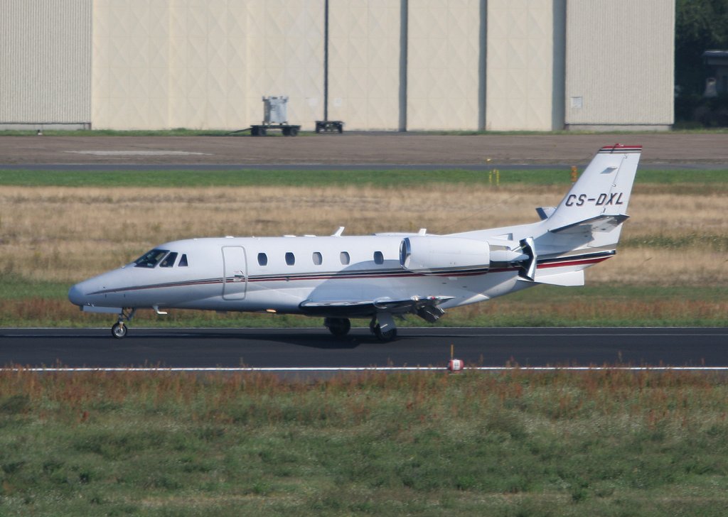 NetJets Europe Cessna 560XLS Citation XLS CS-DXL nach der Landung in Berlin-Tegel am 22.08.2010