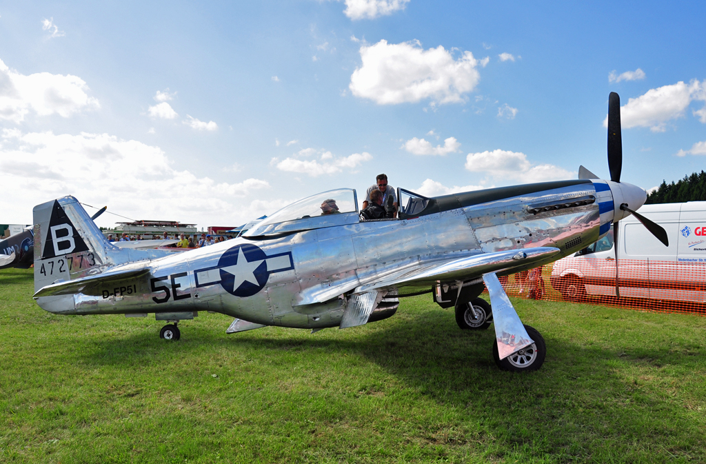 North American P-51D Mustang, D-FPSI, beim Flugtag in Breitscheid - 21.08.2010