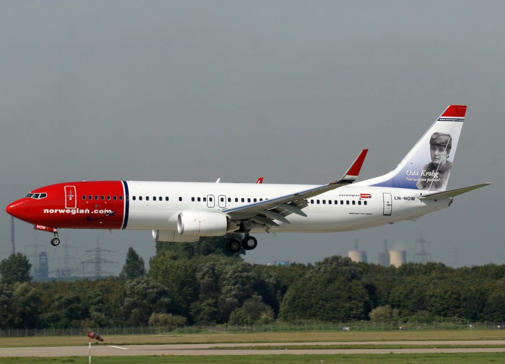 Norwegian Air Shuttle, LN-NOW, Boeing 737-800 WL  Oda Krohg , 2010.09.22, DUS-EDDL, Dsseldorf, Germany