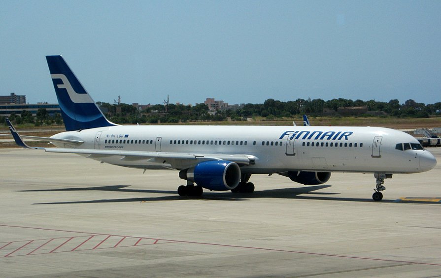 OH-LBU (Boeing 757-2Q8) der Finnair am 04.08.2009 in PMI.