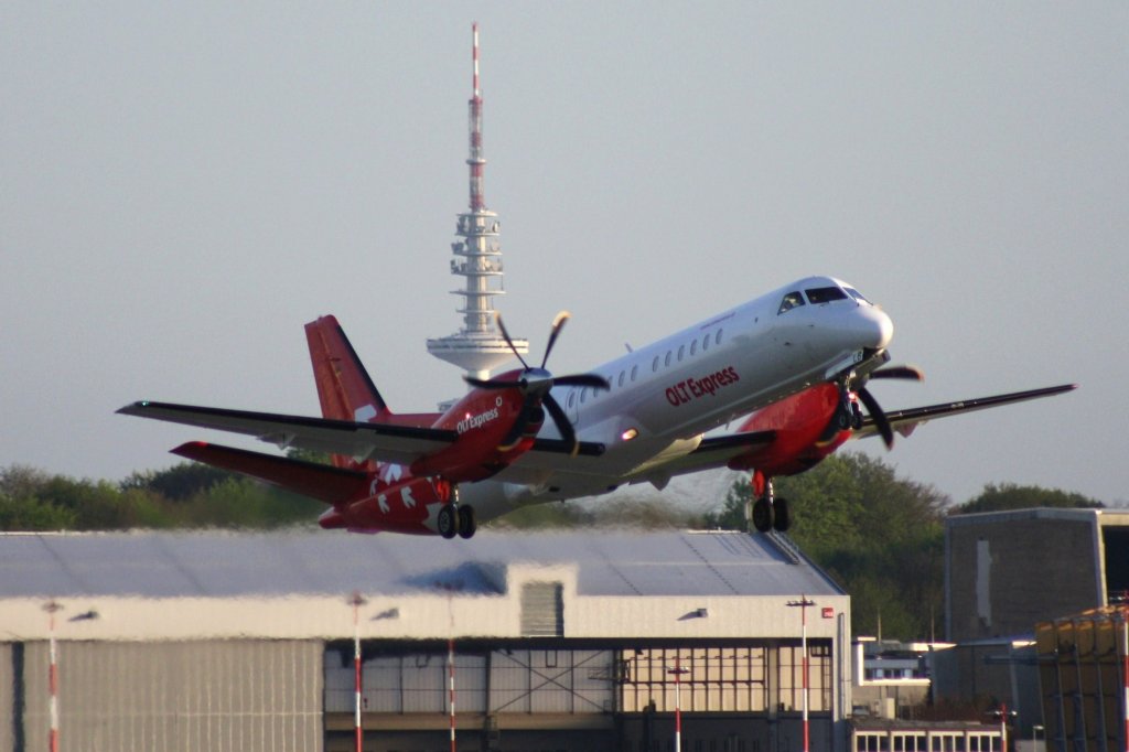 OLT Express,D-AOLB,(c/n005),Saab 2000,30.04.2012,HAM-EDDH,Hamburg,Germany