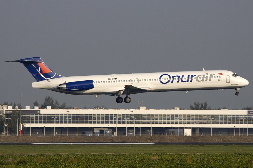 Onur Air, TC-ONM, McDonnell Douglas, MD-88, 19.09.2009, AMS, Amsterdam, Niederlande 

