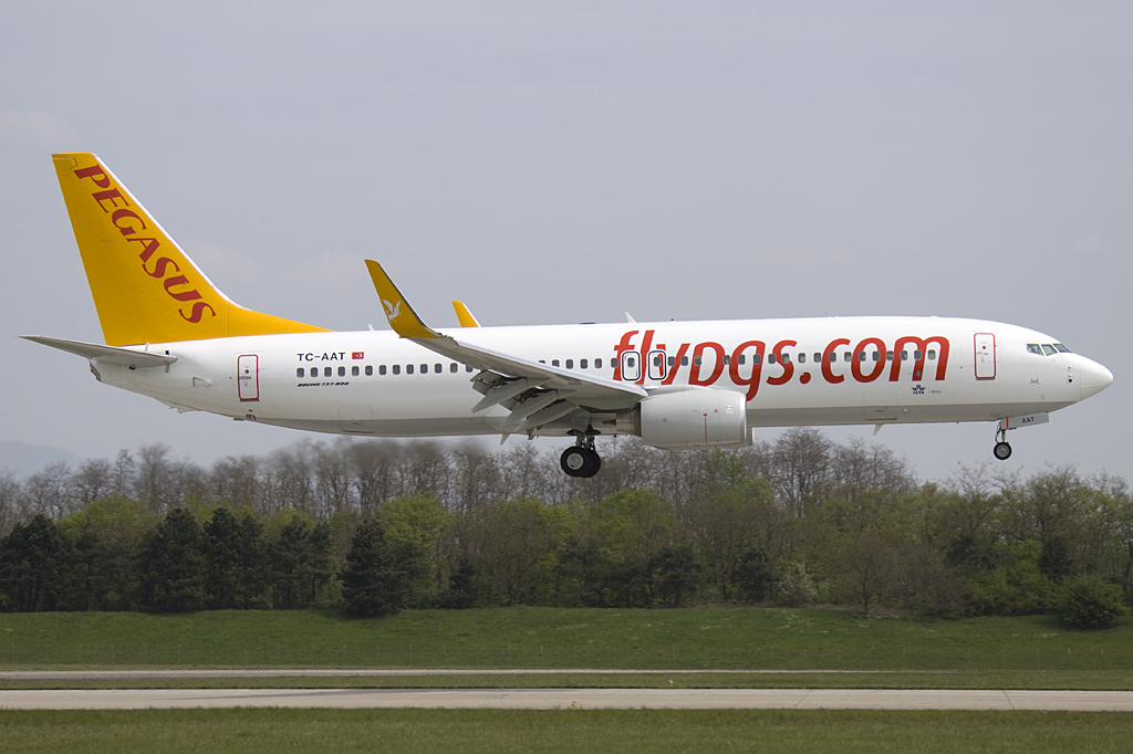 Pegasus Airlines, TC-AAT, Boeing, B737-82R, 25.04.2010, BSL, Basel, Switzerland 

