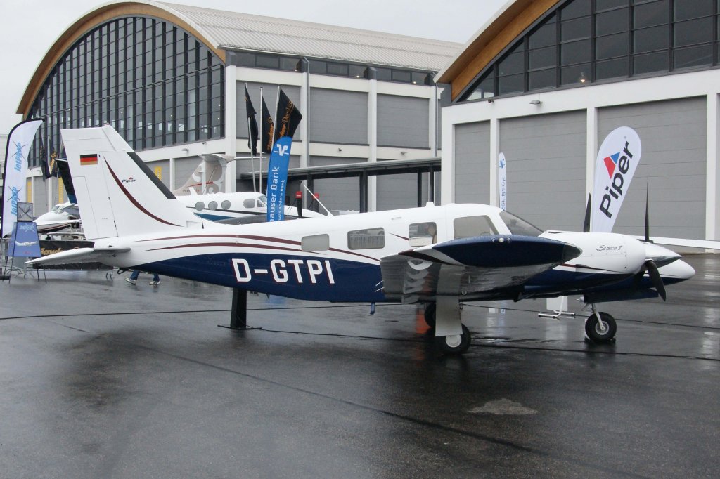 Privat, D-GTPI, Piper, PA-34-220 T Seneca V, 18.04.2012, Aero 2012 (EDNY-FDH), Friedrichshafen, Germany
