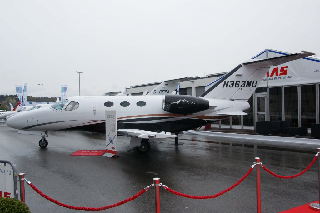 Privat, N363MU, Cessna, 510 Citation Mustang, 18.04.2012, Aero 2012 (EDNY-FDH), Friedrichshafen, Germany 