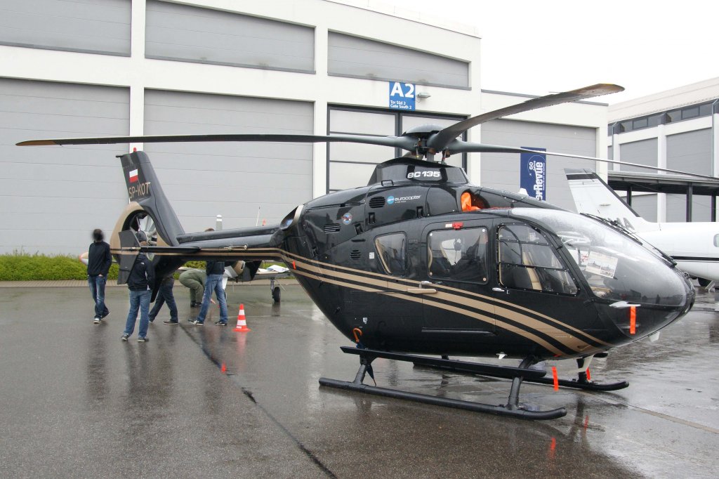 Privat SP-KOT, Eurocopter, EC-135 P-2, 18.04.2012, Aero 2012 (EDNY-FDH), Friedrichshafen, Germany