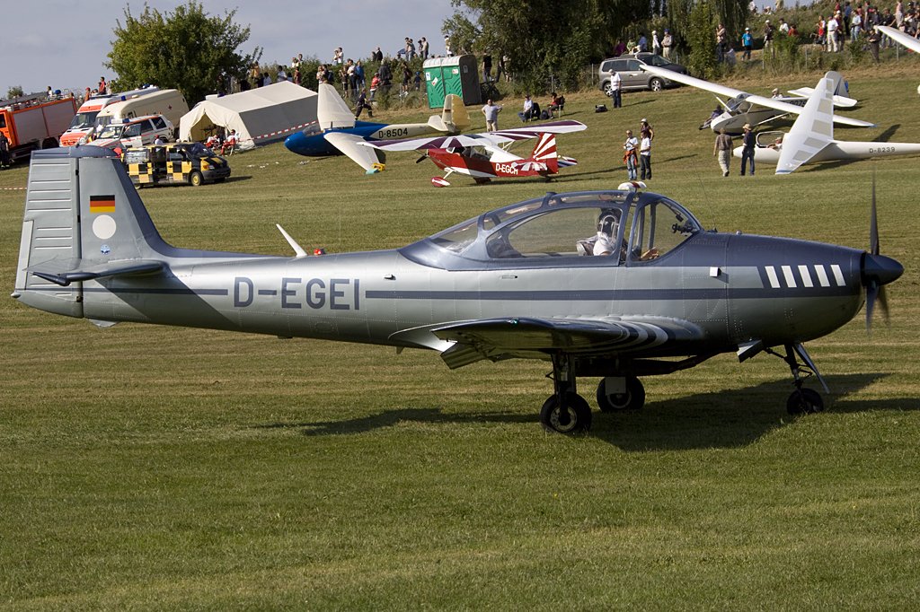 Private, D-EGEI, Piaggio, FWP-149D, 06.09.2009, EDST, Hahnweide, Germany 



