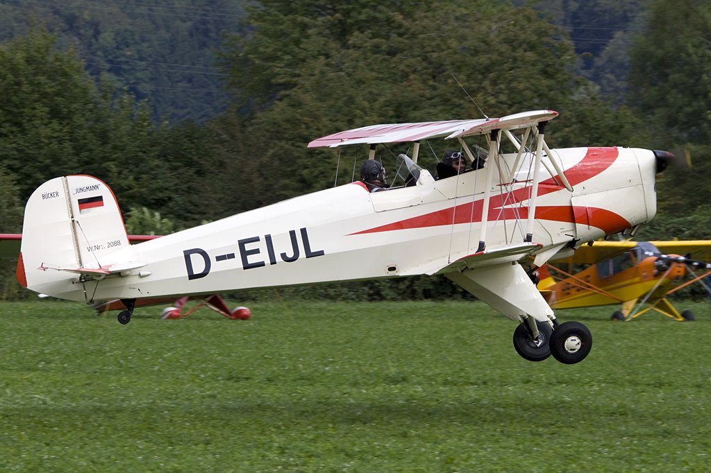 Private, D-EIJL, Buecker, 131E Jungmann, 22.08.2009, Kestenholz, Switzerland 


