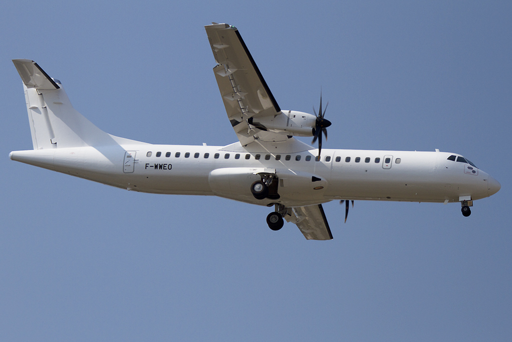 Private, F-WWEO, Aerospatiale, ATR-72-600, 06.09.2012, TLS, Toulouse, France 



