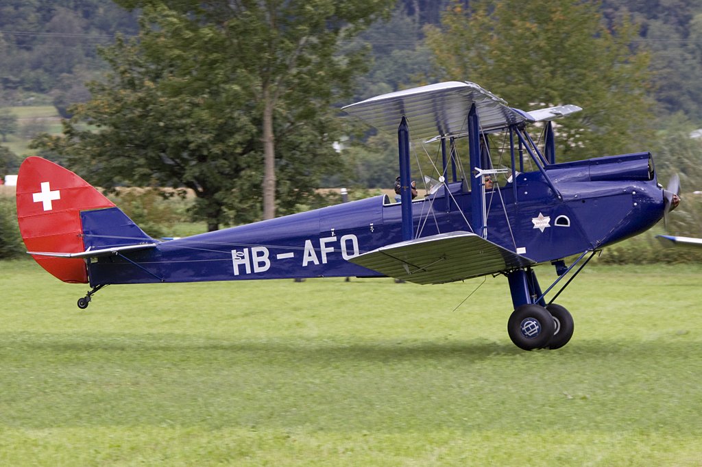 Private, HB-AFO, deHavilland, DH-606 Moth, 22.08.2009, Kestenholz, Switzerland 

