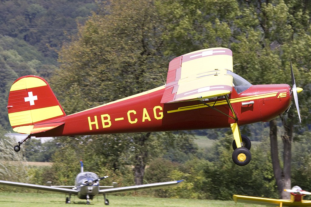 Private, HB-CAG, Cessna, F140, 22.08.2009, Kestenholz, Switzerland 


