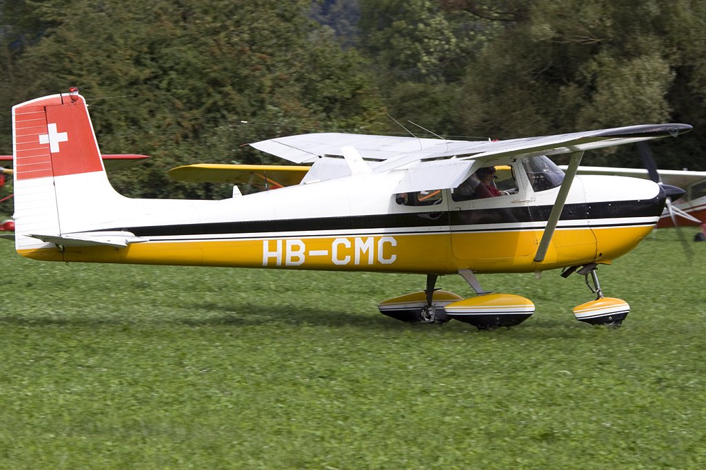 Private, HB-CMC, Cessna, 175 Skylark, 22.08.2009, Kestenholz, Switzerland 

