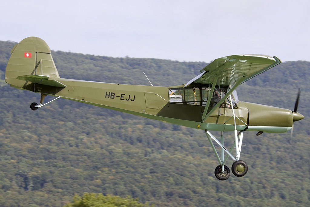 Private, HB-EJJ, Morane, MS-505 Criquet, 22.08.2009, Kestenholz, Switzerland 

