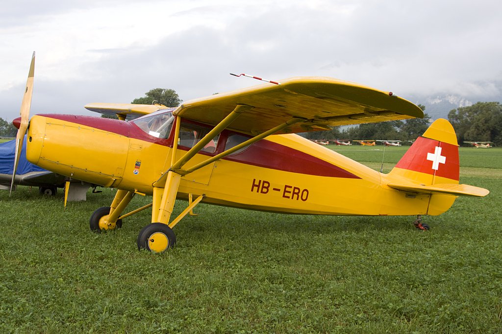 Private, HB-ERO, Fairchchild, 24, 22.08.2009, Kestenholz, Switzerland 


