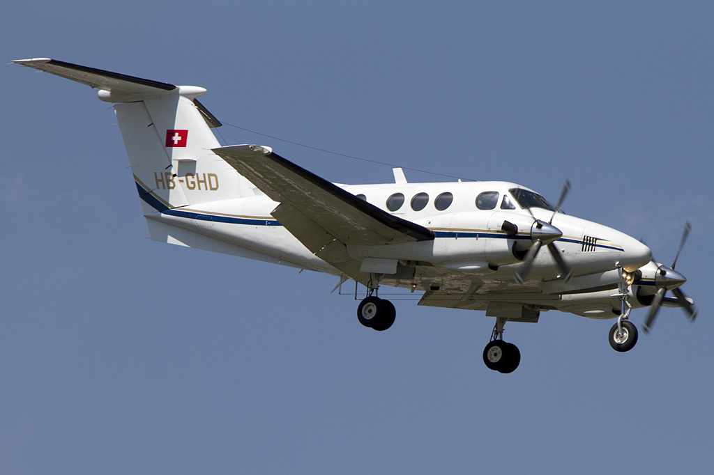 Private, HB-GHD, Beechcraft, F90 King-Air, 31.07.2011, GVA, Geneve, Switzerland 
