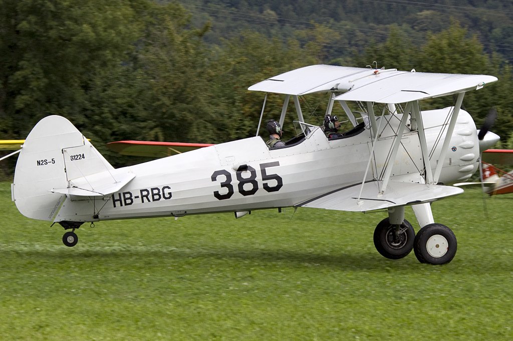 Private, HB-RBG, Boeing, PT-17 Stearman, 22.08.2009, Kestenholz, Switzerland 

