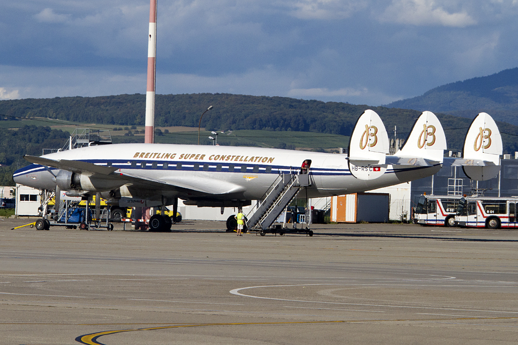 Private, HB-RSC, Lockheed, C-121C Super Constellation, 09.09.2011, BSL, Basel, Switzerland 



