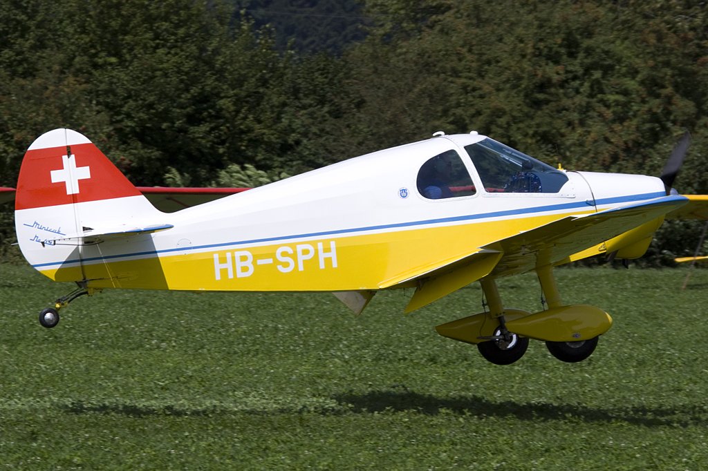 Private, HB-SPH, Gardan, GY-201 Minicab, 22.08.2009, Kestenholz, Switzerland 

