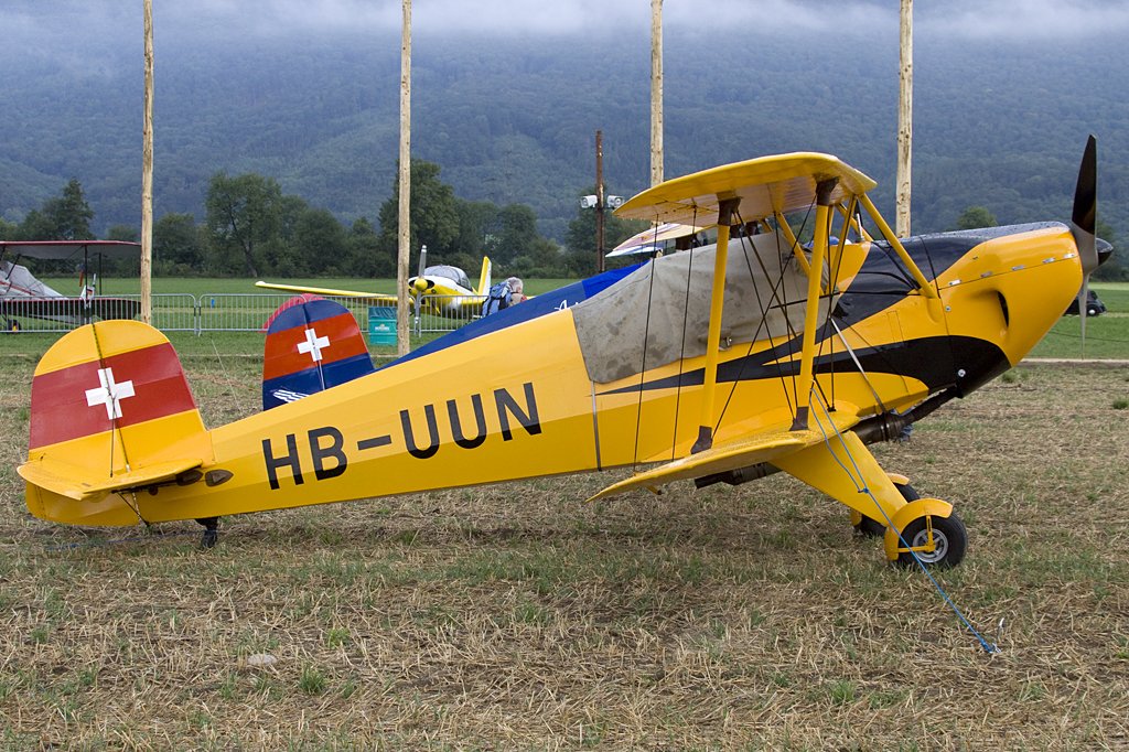 Private, HB-UUN, Buecker, 131A Jungmann, 22.08.2009, Kestenholz, Switzerland 

