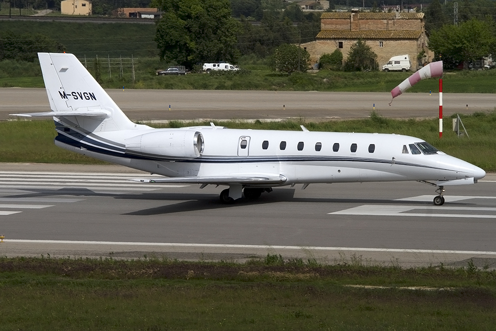 Private, M-SVGN, Cessna, 680 Citation Sovereign, 12.05.2013, GRO, Girona, Spain




