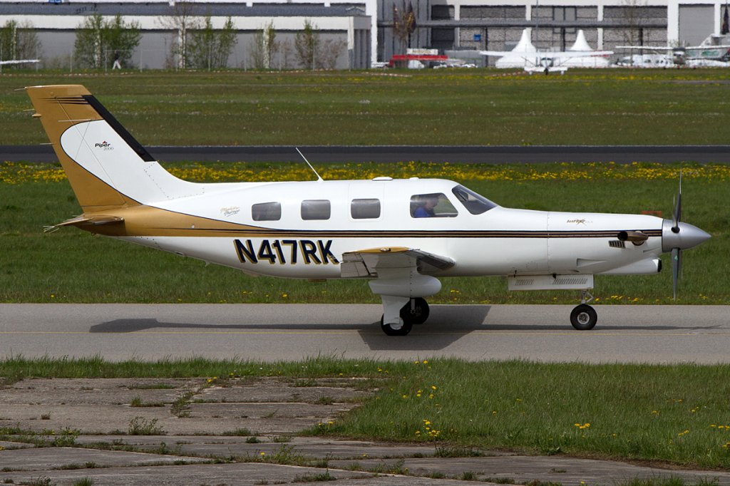 Private, N417RK, Piper, PA-46-350P Malibu, 21.04.2012, FDH, Friedrichshafen, Germany 




