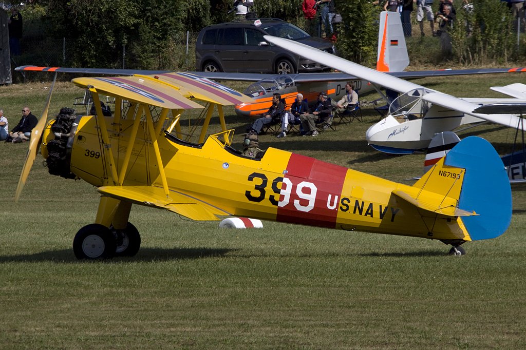 Private, N67193, Boeing, 75N-1 Stearman, 06.09.2009, EDST, Hahnweide, Germany

