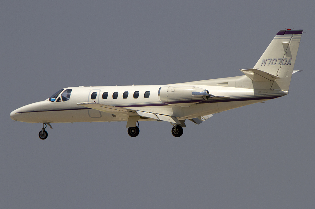 Private, N7070A, Cessna, 550 Citation II-S, 16.06.2011, BCN, Barcelona, Spain


