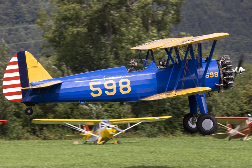 Private, N81172, Boeing, PT-17 Stearman, 22.08.2009, Kestenholz, Switzerland 



