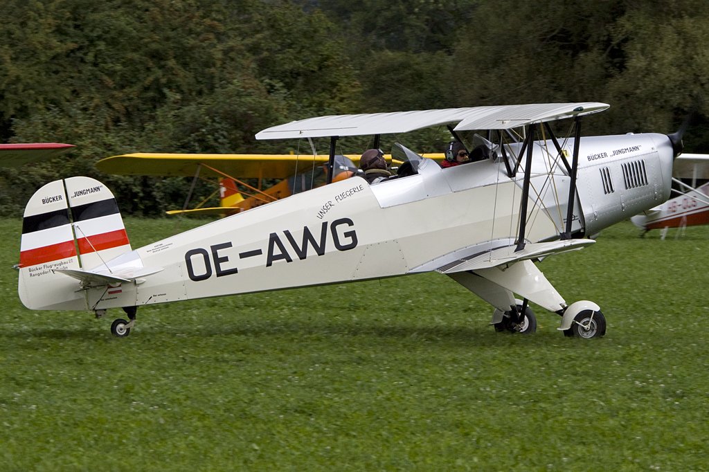 Private, OE-AWG, Buecker, 131PA Jungmann, 22.08.2009, Kestenholz, Switzerland 

