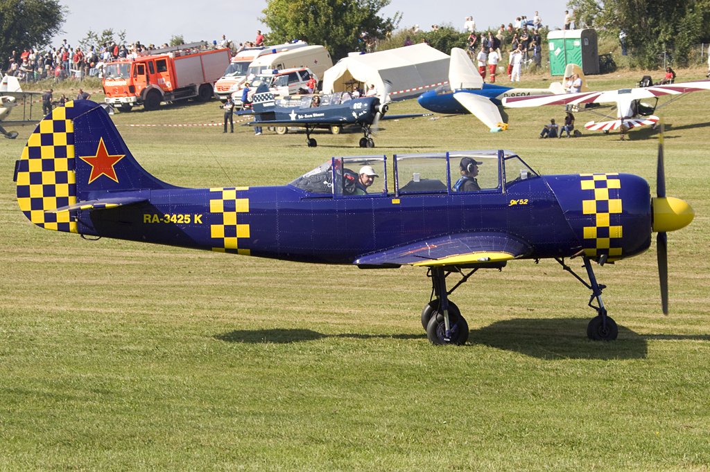 Private, RA-3425K, Yakovlev, Yak-52, 06.09.2009, EDST, Hahnweide, Germany

