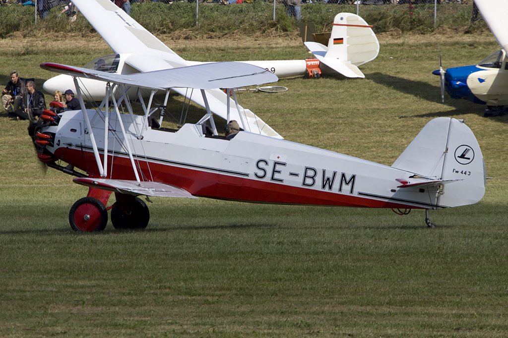 Private, SE-BWM, Focke-Wulf, FW44J Stieglitz, 06.09.2009, EDST, Hahnweide, Germany

