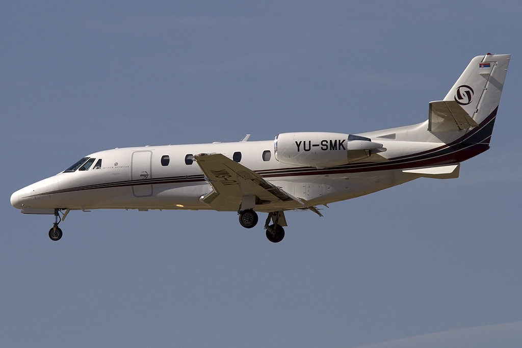 Private, YU-SMK, Cessna, 560XL Citation Excel, 14.09.2012, BCN, Barcelona, Spain 




