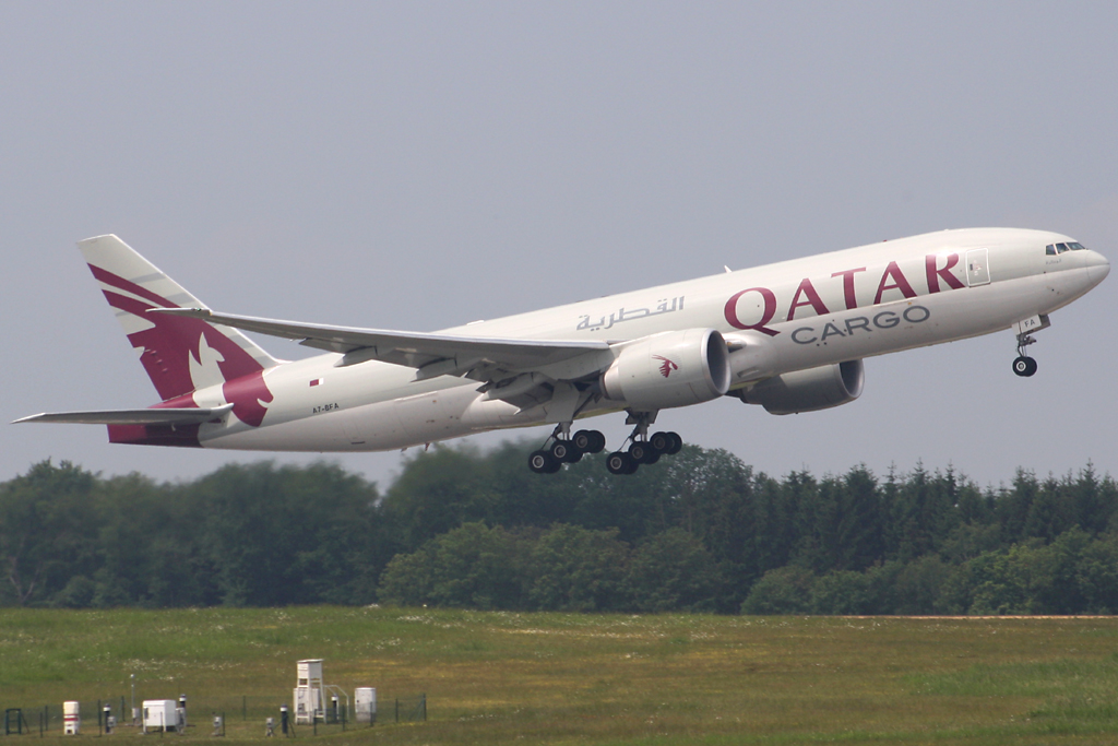 Qatar Airways Cargo 
Boeing 777-FDZ 
A7-BFA 
HHN Hahn, Germany
21.05.11

