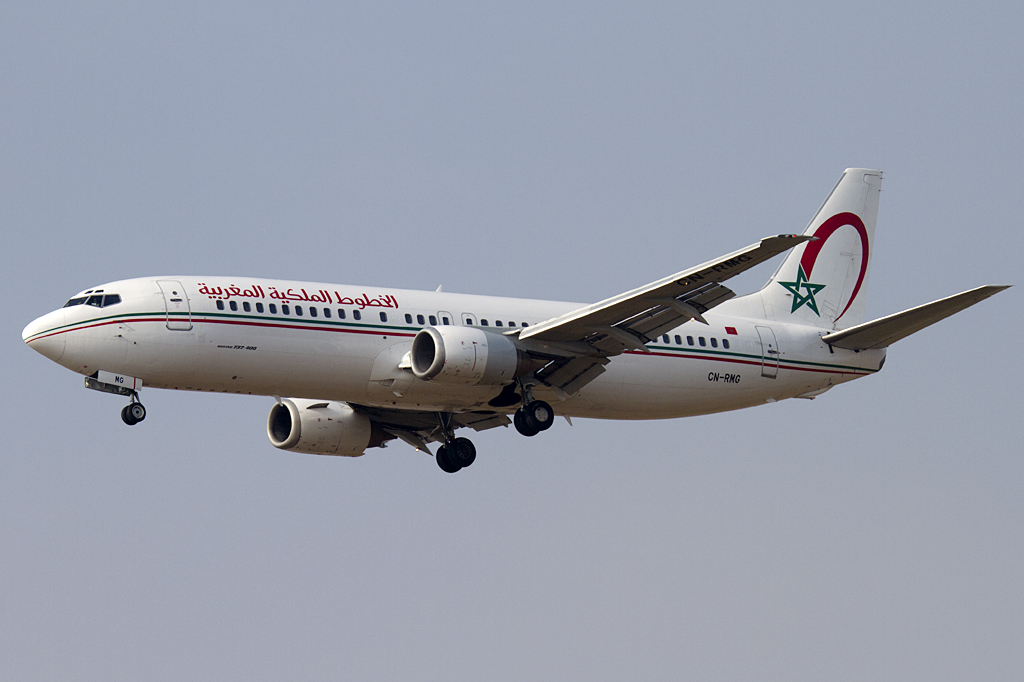 Royal Air Maroc, CN-RMG, Boeing, B737-4B6, 13.02.2011, LYS, Lyon, France 




