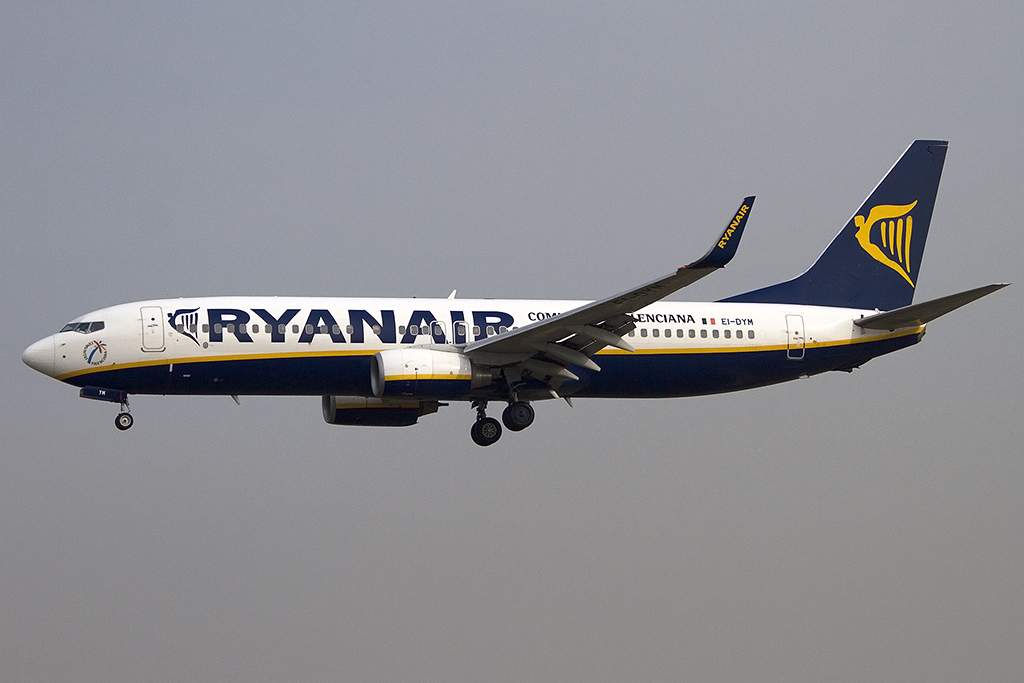 Ryanair, EI-DYM, Boeing, B737-8AS, 08.09.2012, BCN, Barcelona, Spain 




