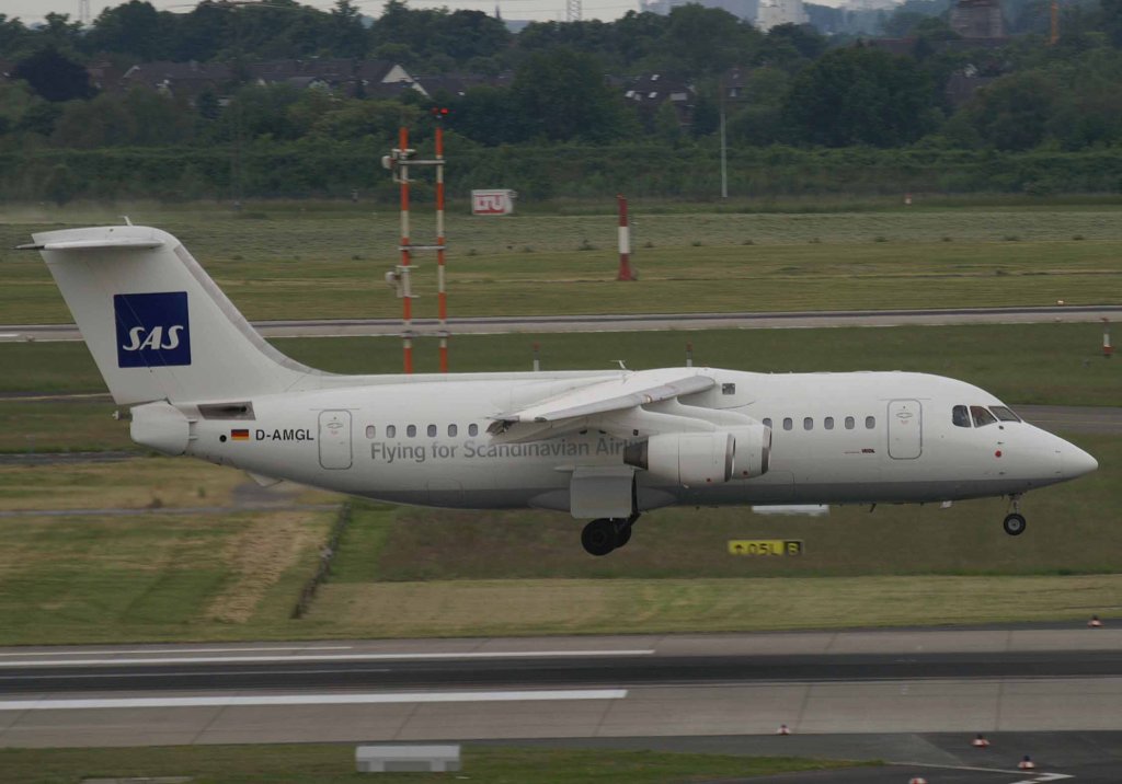 SAS, D-AMGL, BAE 146-200 / Avro RJ-85, 2008.05.22, DUS, Dsseldorf, Germany